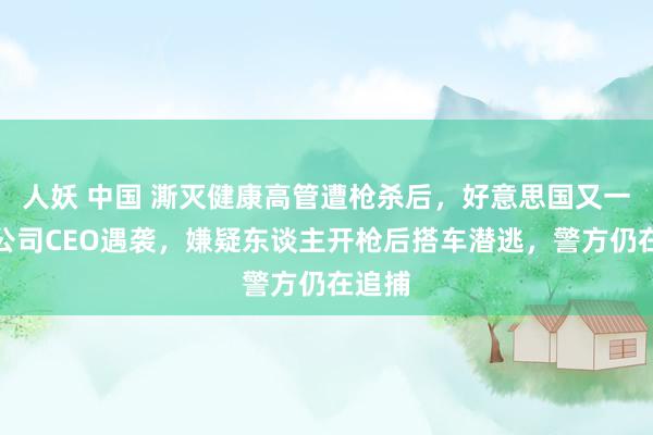 人妖 中国 澌灭健康高管遭枪杀后，好意思国又一保障公司CEO遇袭，嫌疑东谈主开枪后搭车潜逃，警方仍在追捕