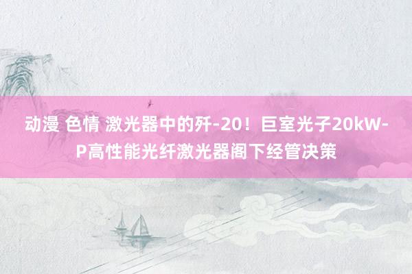 动漫 色情 激光器中的歼-20！巨室光子20kW-P高性能光纤激光器阁下经管决策
